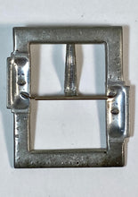 Load image into Gallery viewer, 1920's - 1930's ART DECO silver metal blue & white paste XL belt buckle