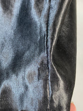 Load image into Gallery viewer, 1920's Black silk drop waist flapper dress w/ribbon-work size XS