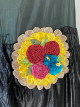 Load image into Gallery viewer, 1920's Black silk drop waist flapper dress w/ribbon-work size XS