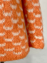 Load image into Gallery viewer, 1950's - 1960's Peach & Cream oversized MOHAIR sweater Saks Fifth Avenue