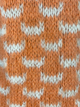 Load image into Gallery viewer, 1950's - 1960's Peach & Cream oversized MOHAIR sweater Saks Fifth Avenue