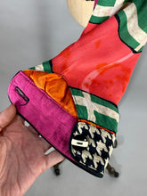 Load image into Gallery viewer, 1990's COLORFUL mixed print silk blend 'The Nanny' jacket size Medium-Large