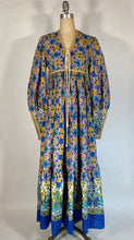 Load image into Gallery viewer, 1969-1970's RARE Bohemian Black label Gunne Sax 'Horseman' dress sz. S/M