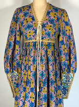 Load image into Gallery viewer, 1969-1970's RARE Bohemian Black label Gunne Sax 'Horseman' dress sz. S/M
