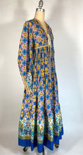 Load image into Gallery viewer, 1969-1970's RARE Bohemian Black label Gunne Sax 'Horseman' dress sz. S/M