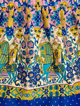 Load image into Gallery viewer, 1969-1970's RARE Bohemian Black label Gunne Sax 'Horseman' dress sz. S/M