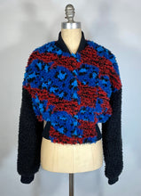 Load image into Gallery viewer, Modern KENZO x H&M faux shearling fur colorful bomber jacket w/TIGER embroidery