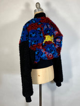 Load image into Gallery viewer, Modern KENZO x H&M faux shearling fur colorful bomber jacket w/TIGER embroidery