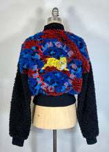Load image into Gallery viewer, Modern KENZO x H&M faux shearling fur colorful bomber jacket w/TIGER embroidery