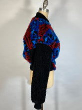 Load image into Gallery viewer, Modern KENZO x H&M faux shearling fur colorful bomber jacket w/TIGER embroidery