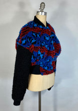 Load image into Gallery viewer, Modern KENZO x H&M faux shearling fur colorful bomber jacket w/TIGER embroidery