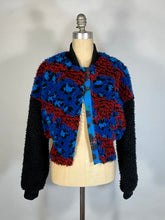 Load image into Gallery viewer, Modern KENZO x H&M faux shearling fur colorful bomber jacket w/TIGER embroidery