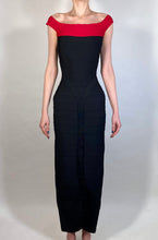 Load image into Gallery viewer, 1990's HERVE LEGER COUTURE bodycon bandage ribbon wiggle dress gown XS