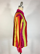 Load image into Gallery viewer, 2000's Y2K Colorful cotton ALPANA BAWA shirt with OOAK hand-drawings size Medium