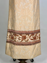 Load image into Gallery viewer, 1960's MUSEUM QUALITY heavily beaded couture pink brocade gown dress S-M