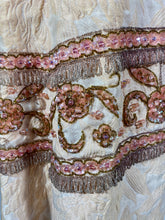 Load image into Gallery viewer, 1960's MUSEUM QUALITY heavily beaded couture pink brocade gown dress S-M