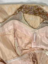 Load image into Gallery viewer, 1960's MUSEUM QUALITY heavily beaded couture pink brocade gown dress S-M