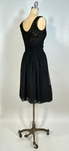 Load image into Gallery viewer, 1950's - 60's Little black dress w/soutache & sequins by JOAN BARRIE 13