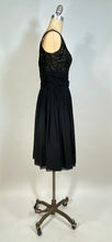 Load image into Gallery viewer, 1950's - 60's Little black dress w/soutache & sequins by JOAN BARRIE 13