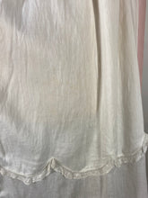 Load image into Gallery viewer, 1920's 20s UNIQUE dress with embroidery, lace and scallop edging size Extra Small- Small