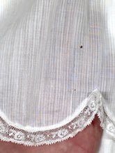 Load image into Gallery viewer, 1920's 20s UNIQUE dress with embroidery, lace and scallop edging size Extra Small- Small