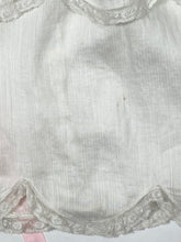 Load image into Gallery viewer, 1920's 20s UNIQUE dress with embroidery, lace and scallop edging size Extra Small- Small