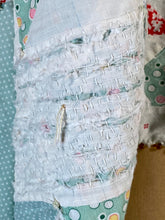 Load image into Gallery viewer, 1930’s lightweight cotton quilt-turned-reversible upcycled jacket with sashiko stitching