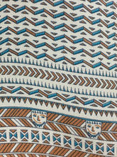 Load image into Gallery viewer, 1970’s silk blouse with Egyptian or Byzantine theme print by Oleg Cassini