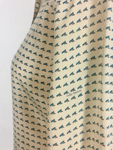 Load image into Gallery viewer, 1970’s silk blouse with Egyptian or Byzantine theme print by Oleg Cassini