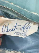 Load image into Gallery viewer, 1940’s-50’s light blue formal strapless robe de style gown by Best & Co.