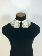 Load image into Gallery viewer, 1900's-1910 Edwardian handmade Ivory lace Peter Pan or Bertha style collar & cuffs