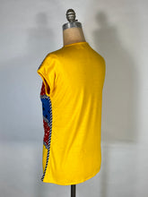 Load image into Gallery viewer, 1980’s primary color patchwork colorblock tee t-shirt by Koos Van Den Akker
