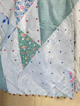 Load image into Gallery viewer, 1930’s lightweight cotton quilt-turned-reversible upcycled jacket with sashiko stitching