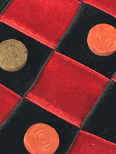 Load image into Gallery viewer, 1950’s Avant Garde playful Checkerboard and checkers velvet ribbon hat