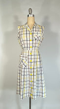 Load image into Gallery viewer, 1940’s-50’s plaid check summery cotton sport dress by Activi-Tee
