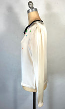 Load image into Gallery viewer, 2000’s Y2K Yves Saint Laurent YSL silk blouse top with hand drawn “fairy lights” pattern