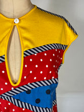 Load image into Gallery viewer, 1980’s primary color patchwork colorblock tee t-shirt by Koos Van Den Akker