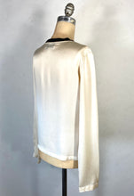 Load image into Gallery viewer, 2000’s Y2K Yves Saint Laurent YSL silk blouse top with hand drawn “fairy lights” pattern
