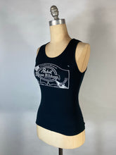 Load image into Gallery viewer, 2000’s Y2K black Pabst Blue Ribbon P.B.R. Tank top official merchandise