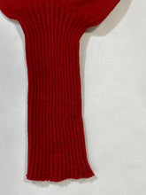 Load image into Gallery viewer, 1950’s deadstock/never worn red knit cotton socks XS