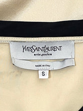 Load image into Gallery viewer, 2000’s Y2K Yves Saint Laurent YSL silk blouse top with hand drawn “fairy lights” pattern