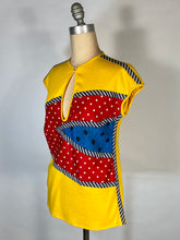 Load image into Gallery viewer, 1980’s primary color patchwork colorblock tee t-shirt by Koos Van Den Akker