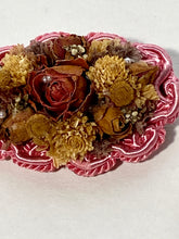 Load image into Gallery viewer, 1980’s handmade Victorian revival dried flowers jewelry set earrings & brooch
