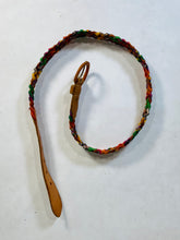 Load image into Gallery viewer, 1990’s Central American colorful cottons weave & natural leather belt