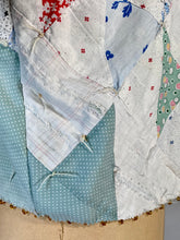 Load image into Gallery viewer, 1930’s lightweight cotton quilt-turned-reversible upcycled jacket with sashiko stitching