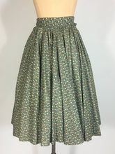 Load image into Gallery viewer, 1950’s one of a kind homemade cotton ditsy print 2-pc halter top and circle skirt set