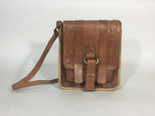 Load image into Gallery viewer, 1970’s hand-tooled natural leather long strap unisex bag by Chui
