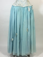 Load image into Gallery viewer, 1940’s-50’s light blue formal strapless robe de style gown by Best & Co.