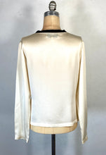 Load image into Gallery viewer, 2000’s Y2K Yves Saint Laurent YSL silk blouse top with hand drawn “fairy lights” pattern