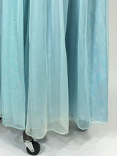 Load image into Gallery viewer, 1940’s-50’s light blue formal strapless robe de style gown by Best & Co.